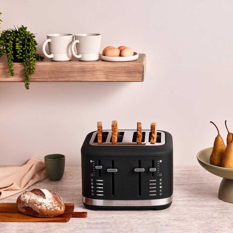 KitchenAid 4 Slice Toaster - Black Matte image number 1